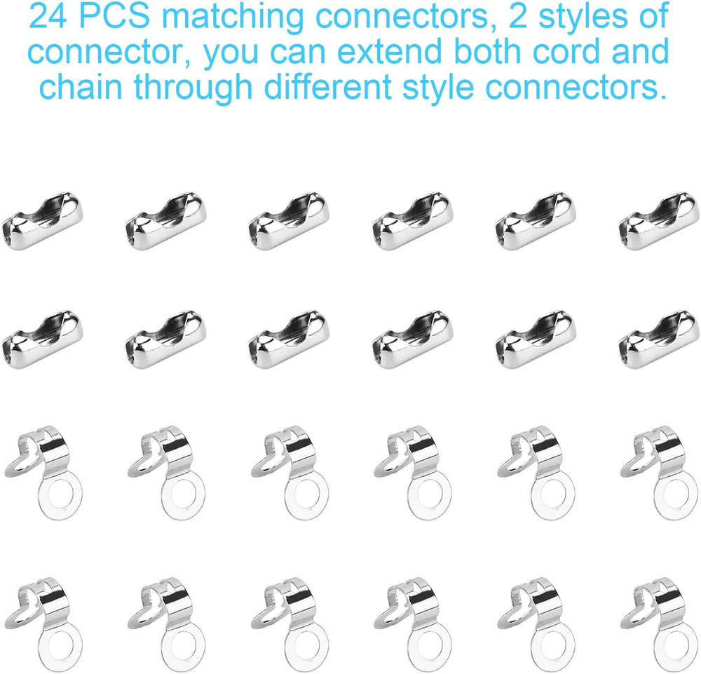 200 Inch Ceiling Fan Pull Chain Upgrade Rust Proof 3.2mm Beaded Pull Chains