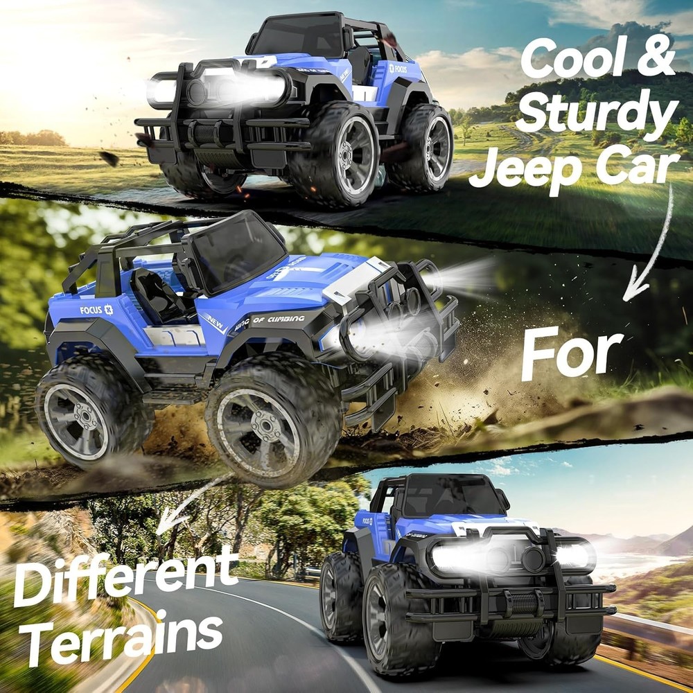 Exciting DE42 Remote Control Car - 80 Min Playtime, Auto Mode, Durable Design