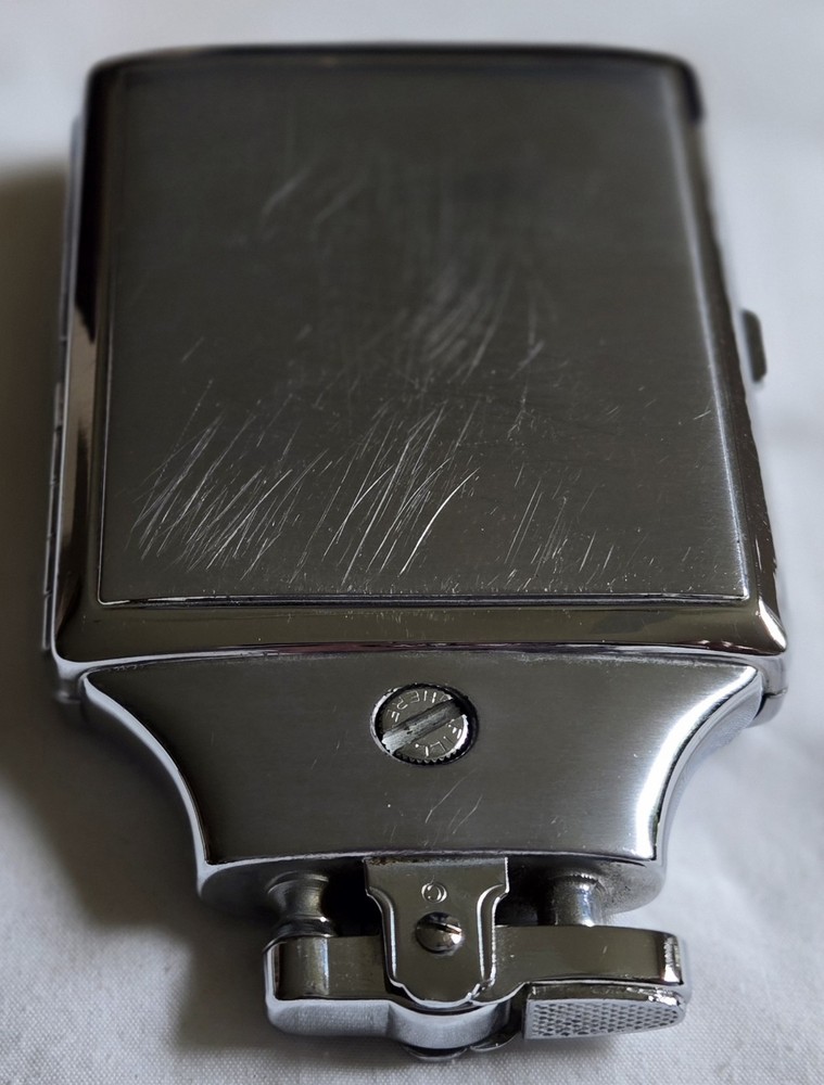 Vintage Ronson Mastercase Cigarette Holder/Lighter Silver/Chrome w/ Original Pkg