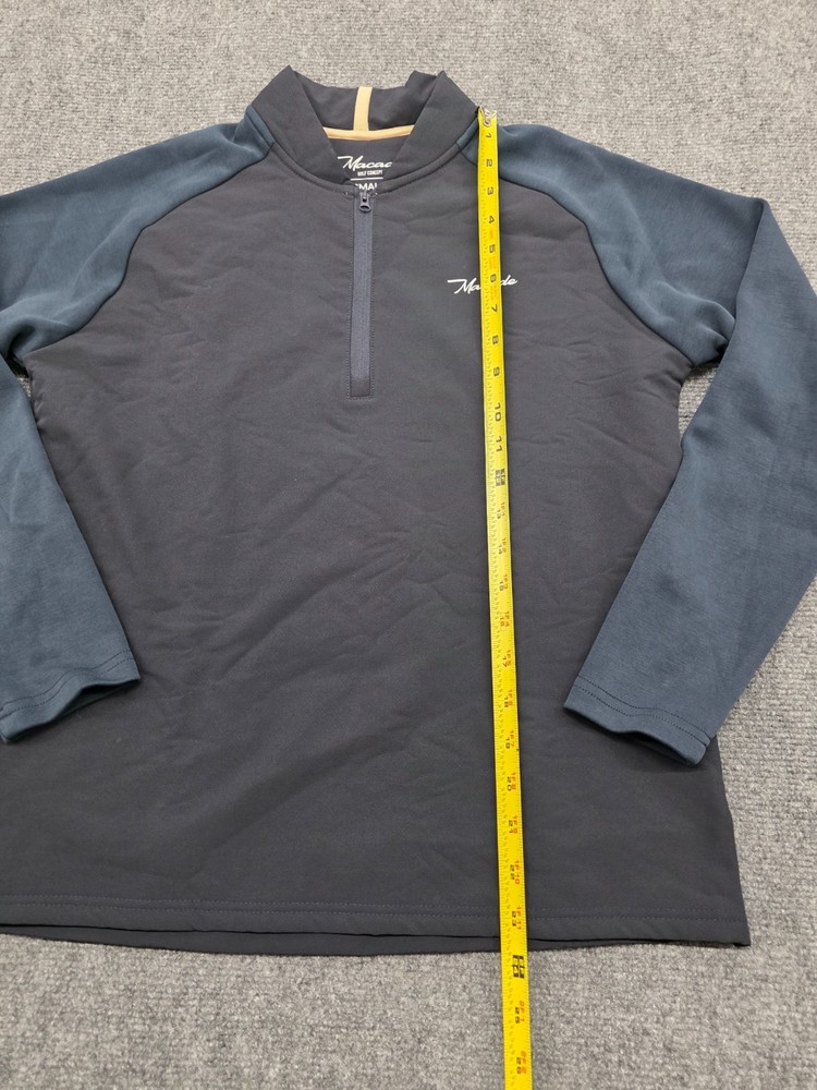 Macade Golf Navy Hybrid Shield TX Quarter Zip Pullover Jacket - S