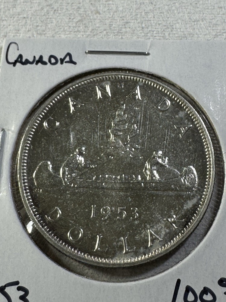 1953 Canada $1 Silver Coin