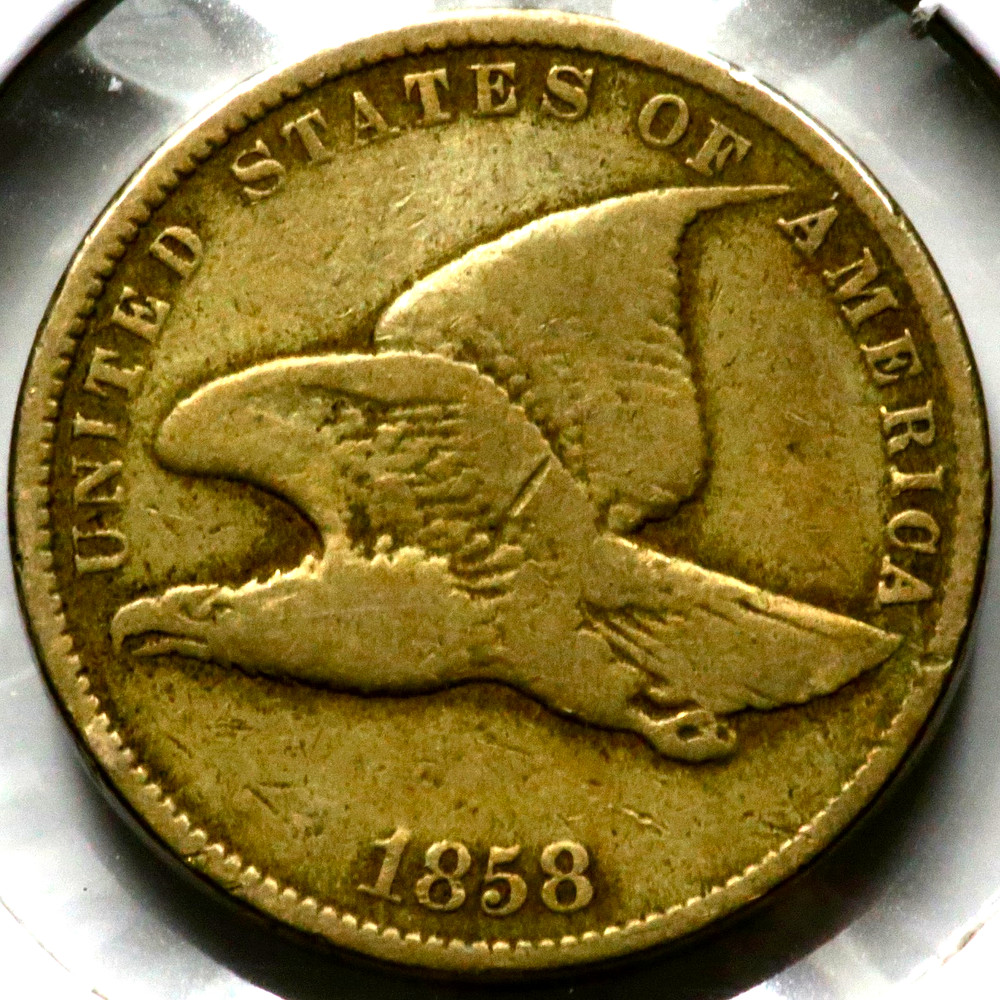 1858 Flying Eagle One 1 Cent - Small Letters  R1832