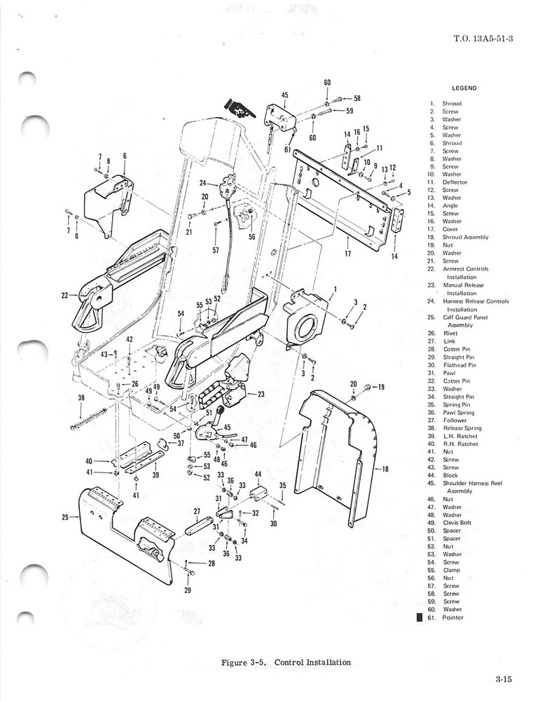 B-52 Pilot/CoPilot Upward Ejection Seat Overhaul Inst's Flight Manual (CD)