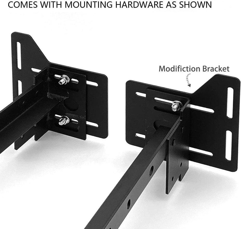 2 Pcs Bed Frame Brackets Adapter for Headboard Extra, Heavy Duty Bed Modificatio