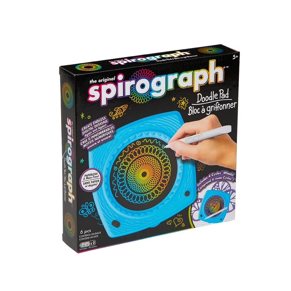 Spirograph Doodle Pad– Arts and Crafts, Scratch Art, LCD Writing Tablet fo
