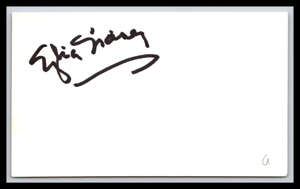 Sylvia Sidney - Actress  - 3x5 Card - Signed | Autograph (a)
