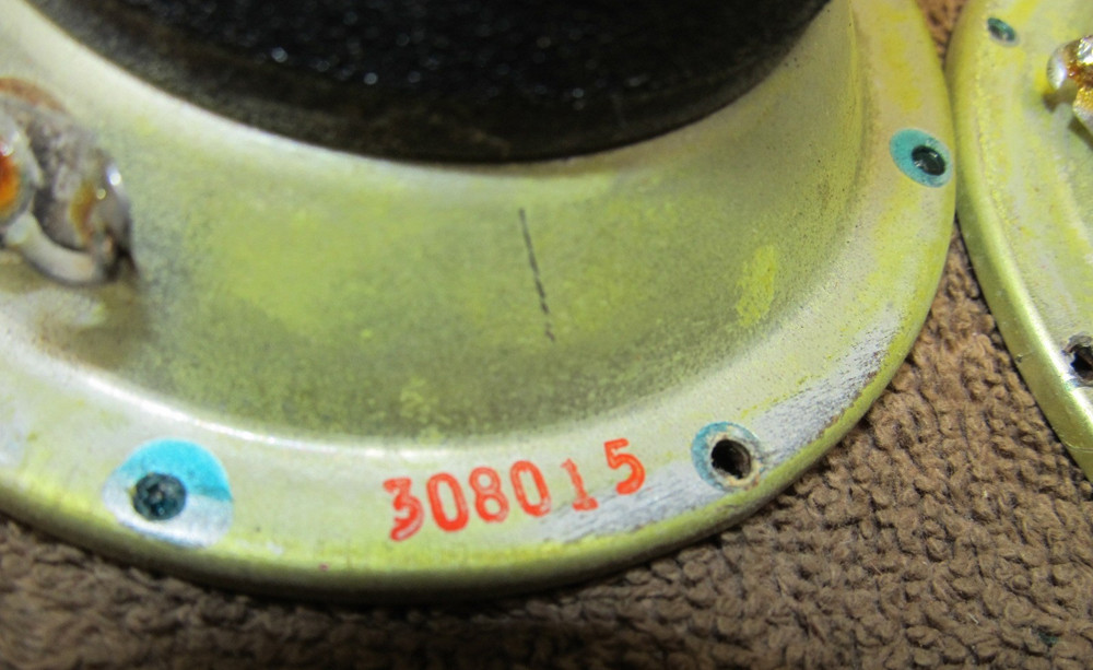 Pair Stromberg Carlson 3 1/2" Tweeters, Red Cones, Both Work