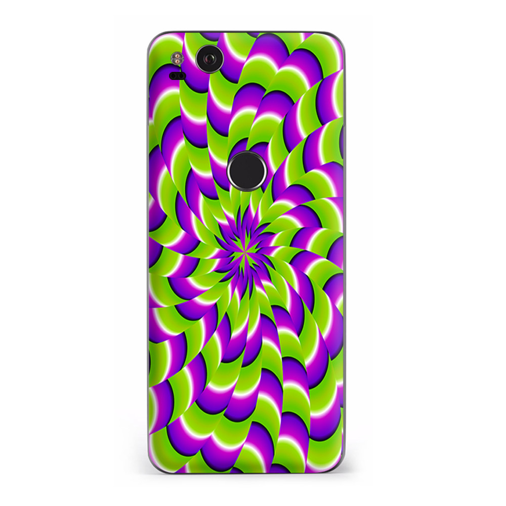 Google Pixel 2 Skins Decal Wrap Trippy Psychedelic Motion swirl
