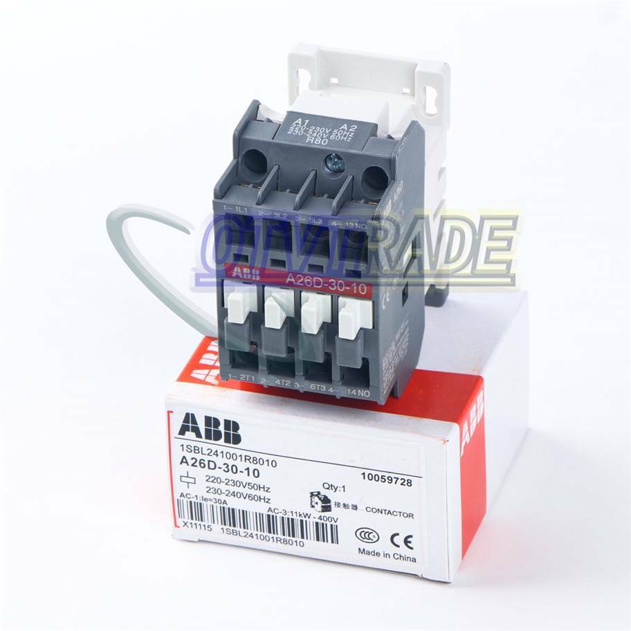 One ABB Contactor A26D-30-10 220-230V New