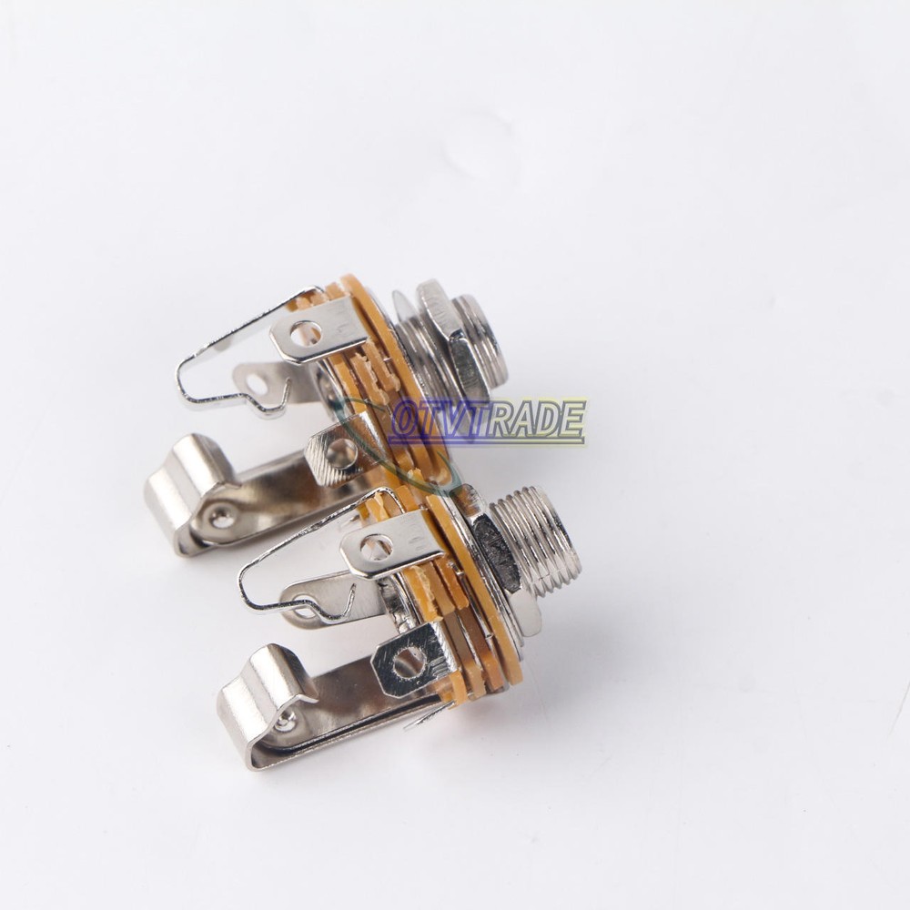2PCS 6.35mm 1/4" stereo Output TRS PANEL Jacks, Jack new