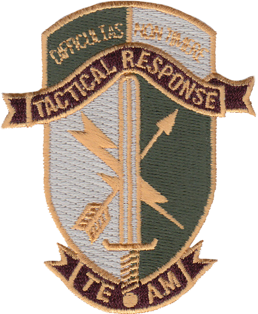 ILLINOIS STATE POLICE PATCH WITH HOOK & LOOP: Tactical Response Team Subdued