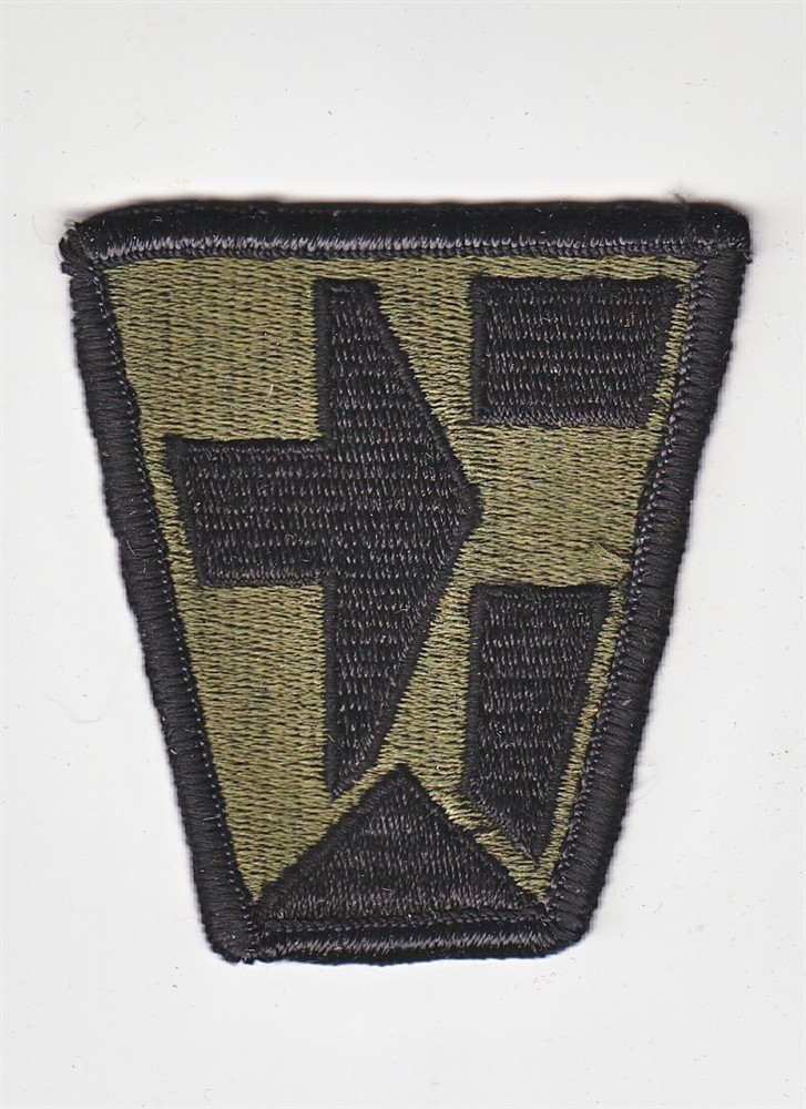 Army Patch: 112th Medical Brigade - subdued merrowed edge
