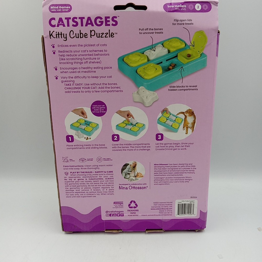 Kitty Cube Interactive Cat Treat Puzzle, Blue..... ....................127