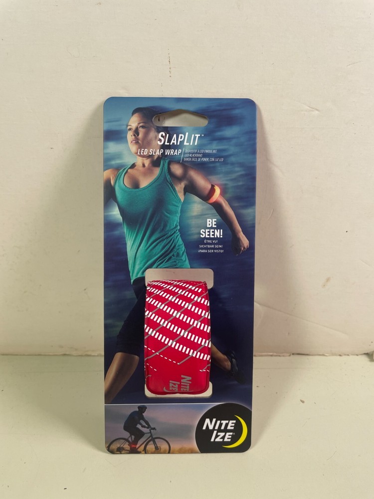 Nite Ize SlapLit Red LED Slap Wrap for Running Biking Be Seen! (3 Pack)
