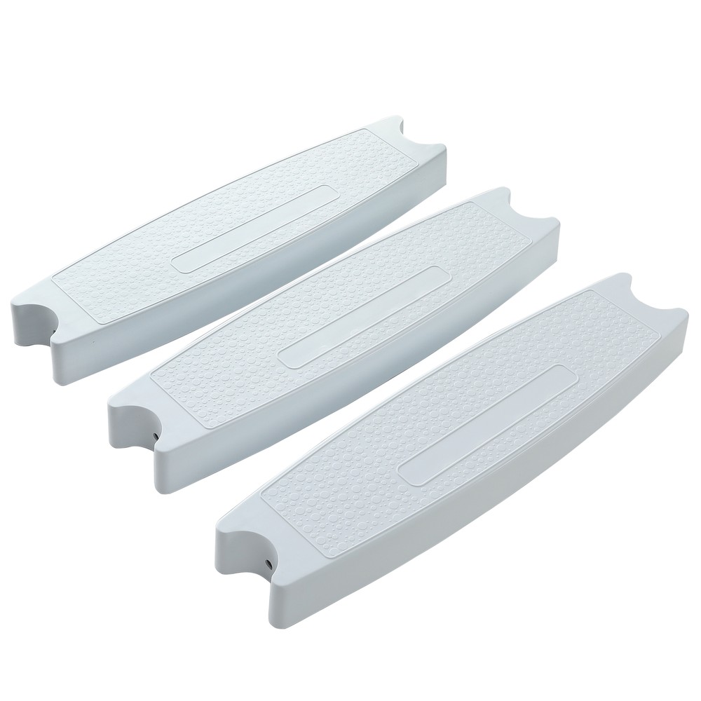3Pcs Swimming Pool Molded Plastic Replacement Ladder Rung Steps