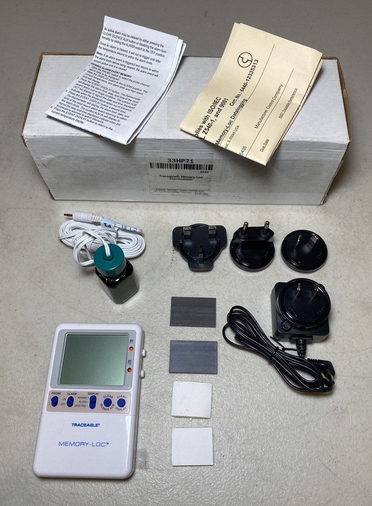 USB Data Logging Digital Thermometer, TRACEABLE 6440, 21 CFR 11, SEE DESCRIPTION