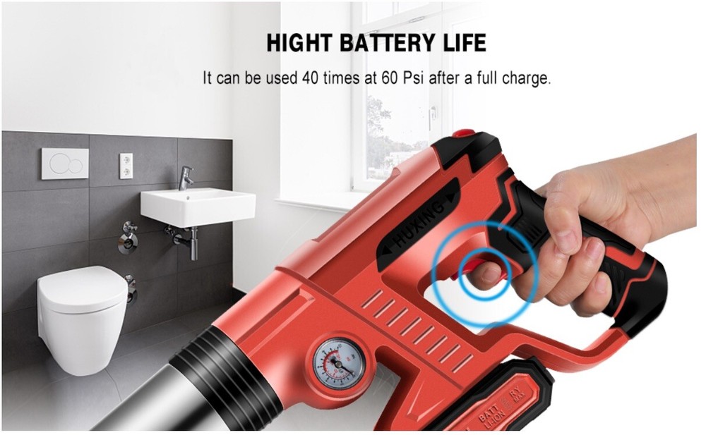 Electric Toilet Plunger，Drain Clog Remover Tools