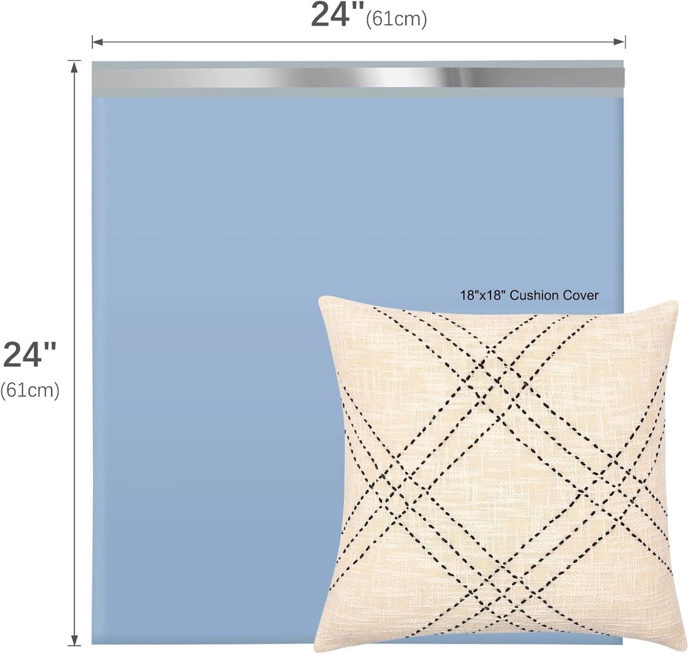 Blue Poly Mailers 24x24 100 Pack - Small Business