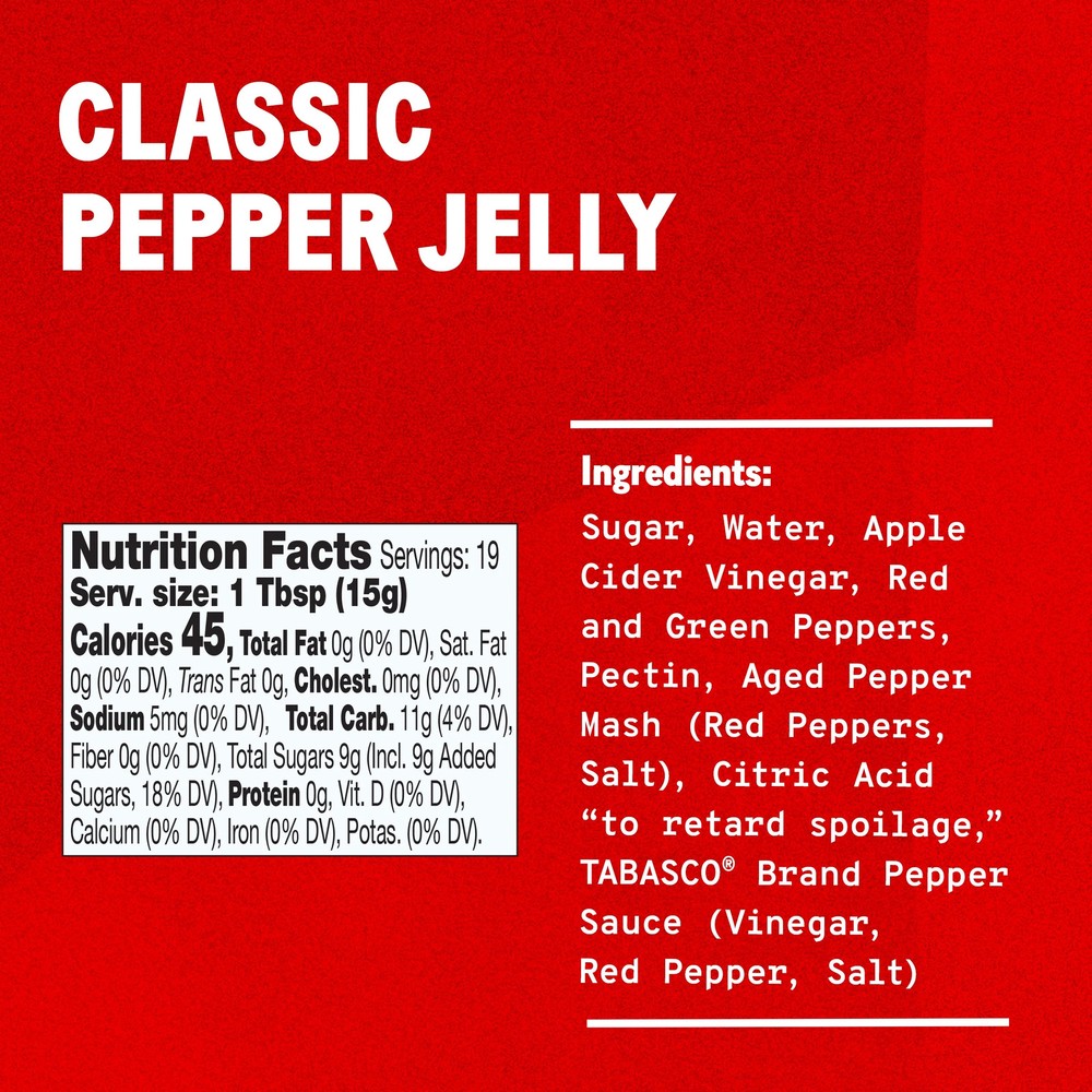 Classic Pepper Jelly, Dairy-Free