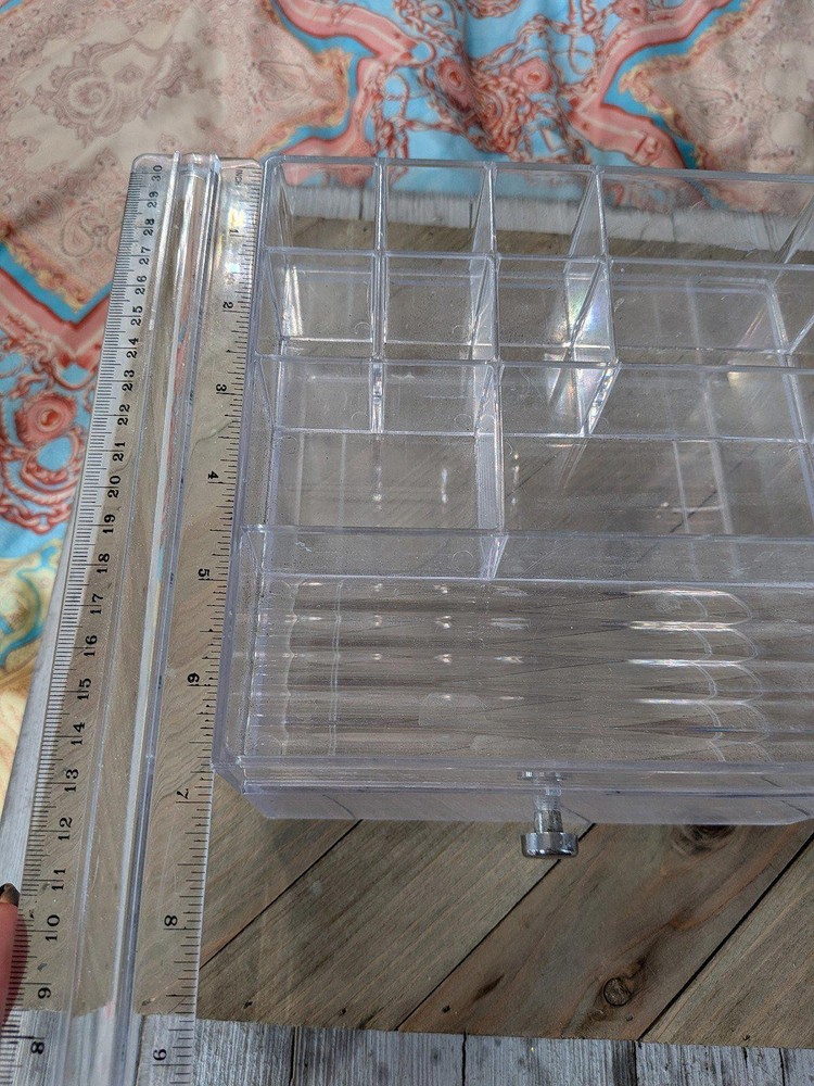 Organizer for makeup vanity storage clear acrylic drawer