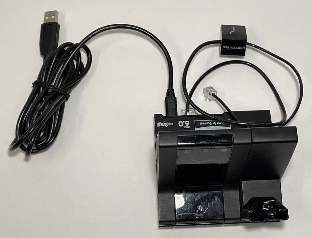 Plantronics Poly W8200B Wireless Charging Headset Base Only - Tested Working