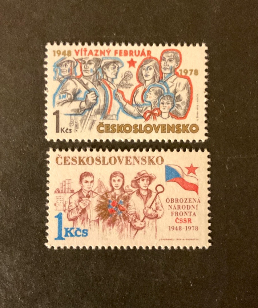 Stamps Czechoslovakia Scott #2157-8 never hinged