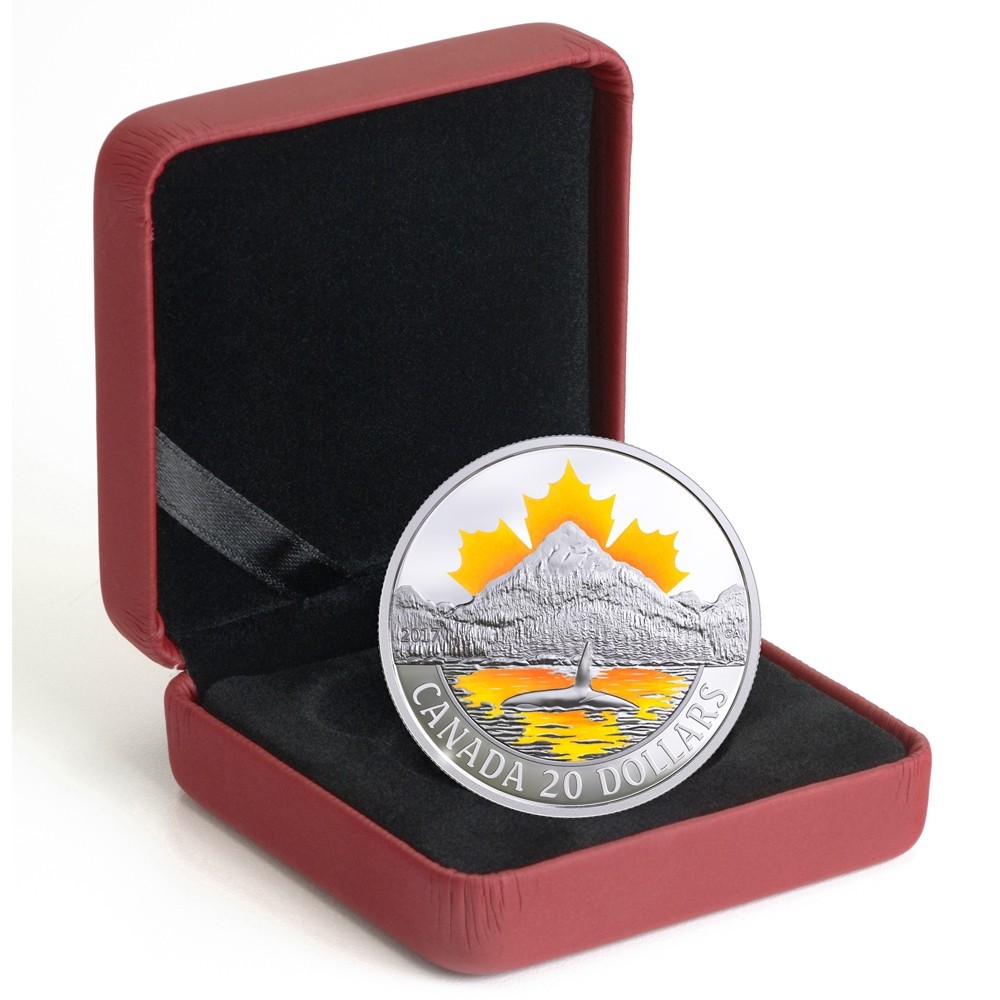 2017 Canada $20 Fine Silver Coin - Canada's Coasts: Pacific Coast