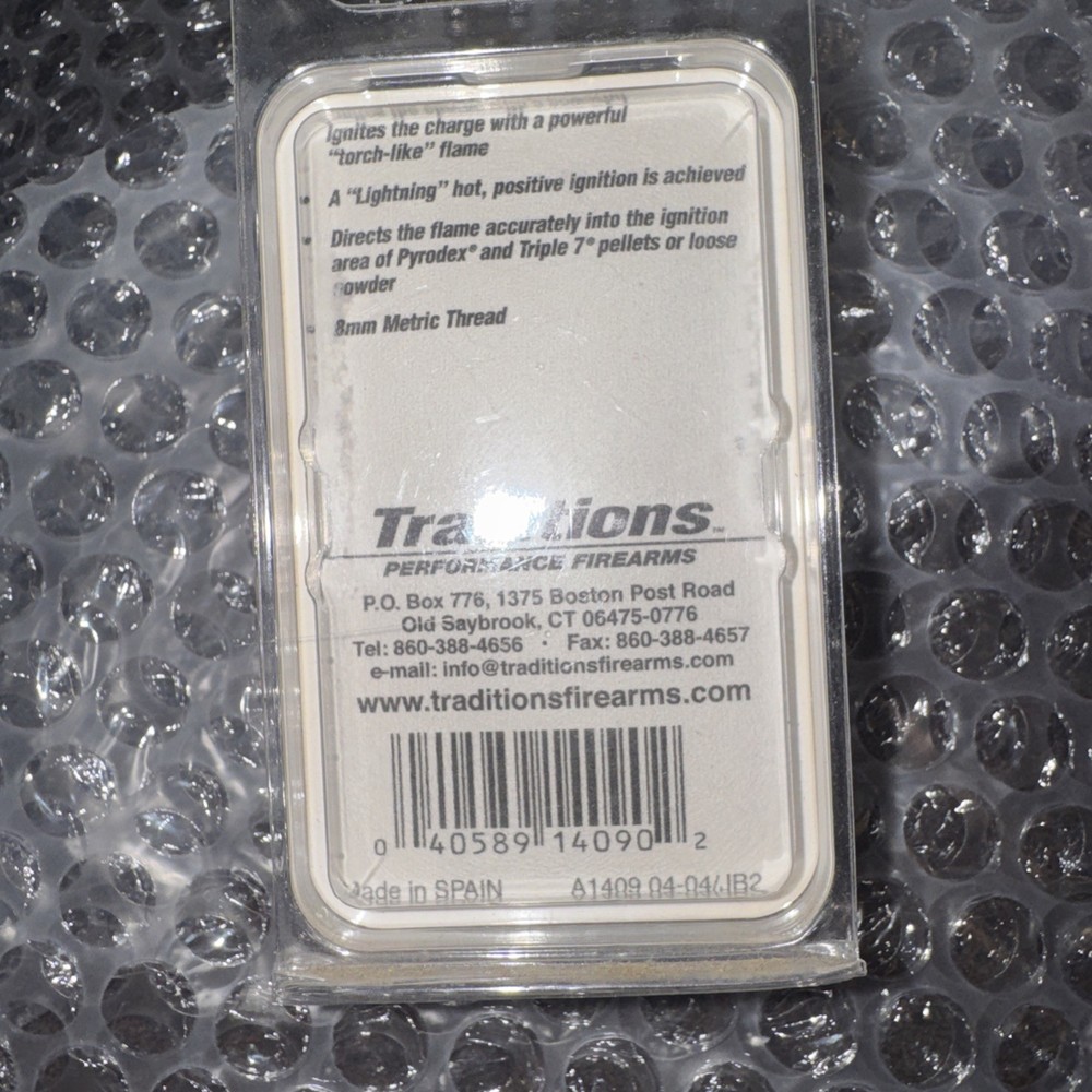 Traditions Thunder Nipples 209 Magnum M8 Metric Thread Muzzleloading A1409