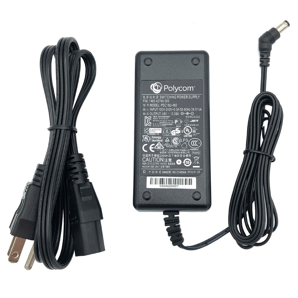 Original Polycom AC Adapter 48V for Polycom VVX300 301 400 401 511 550 601