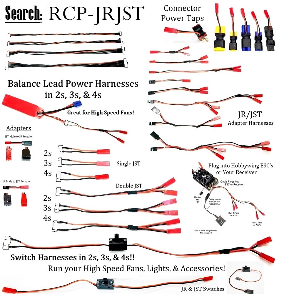 RCP Connectors XT60 AMASS CONNECTORS (6) Pair