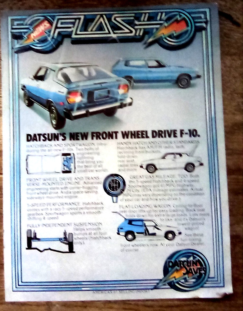 1976 Datsun F-10 Print Ad