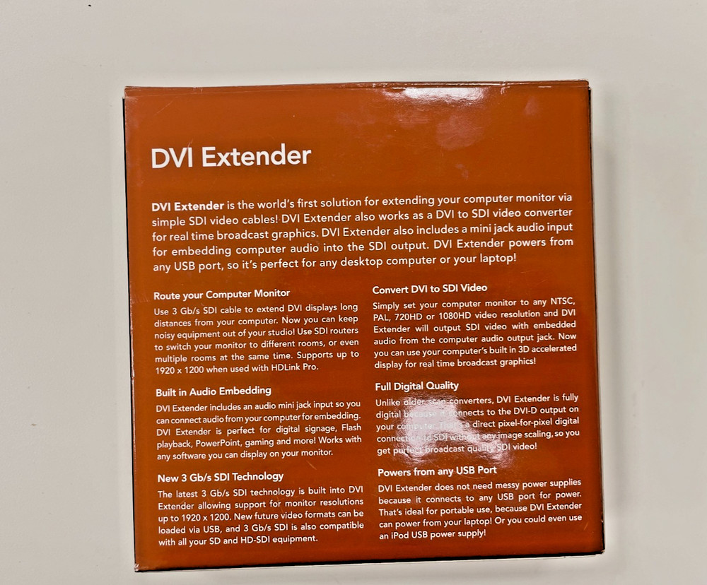 BLACKMAGIC DESIGN DVI EXTENDER