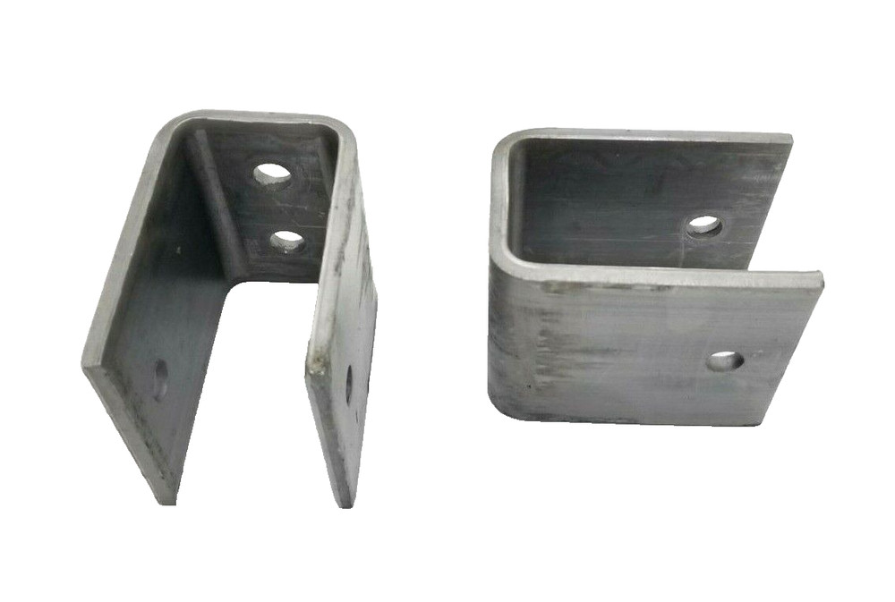 2- Steel Hangers 2 Wide spring, 3-5/8" Height 4" Long Trailer Leaf Spring Axle