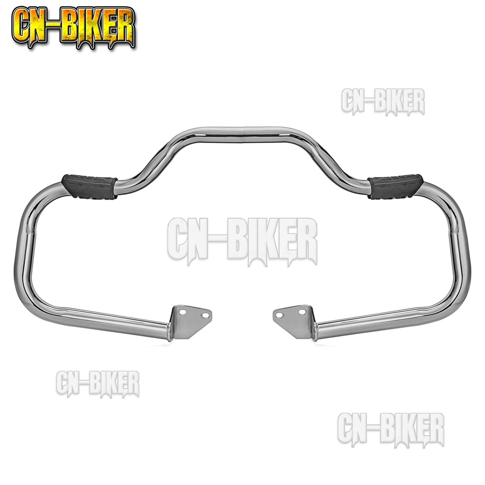 For Harley Dyna FLD FXDL FXDF FXDC Front Mustache Highway Engine Guard Crash Bar
