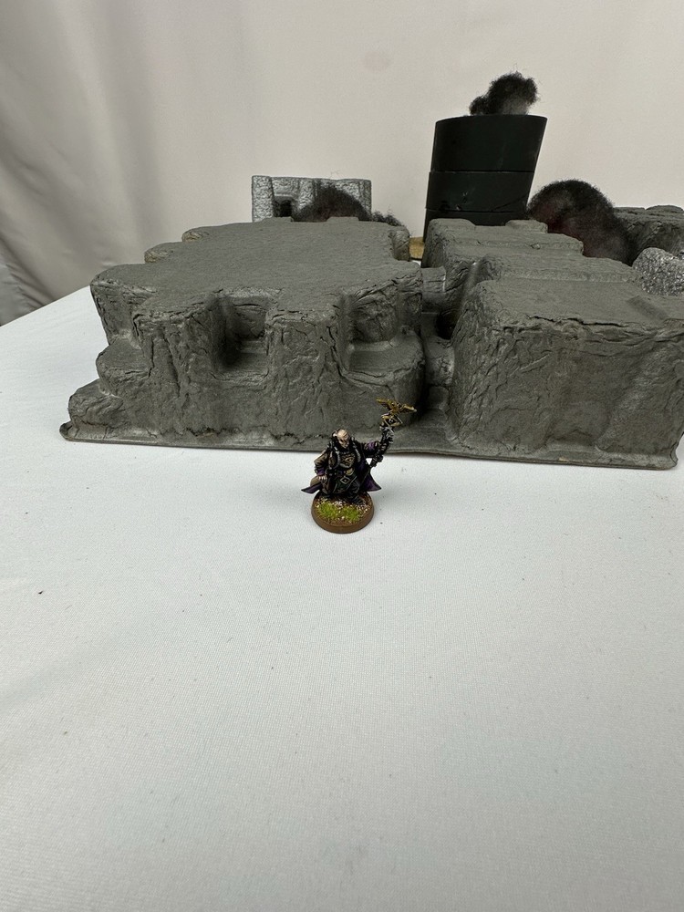 RPG Tabletop Warhammer 40k DnD Lot Customized Terrain Smokestack Explosions