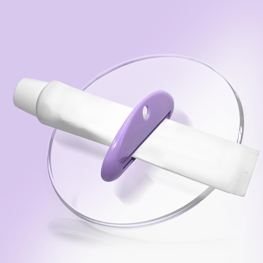 6 Pcs Toothpaste Squeezer Set, Plastic Toothpaste Saver, Hanging Toothpaste Disp