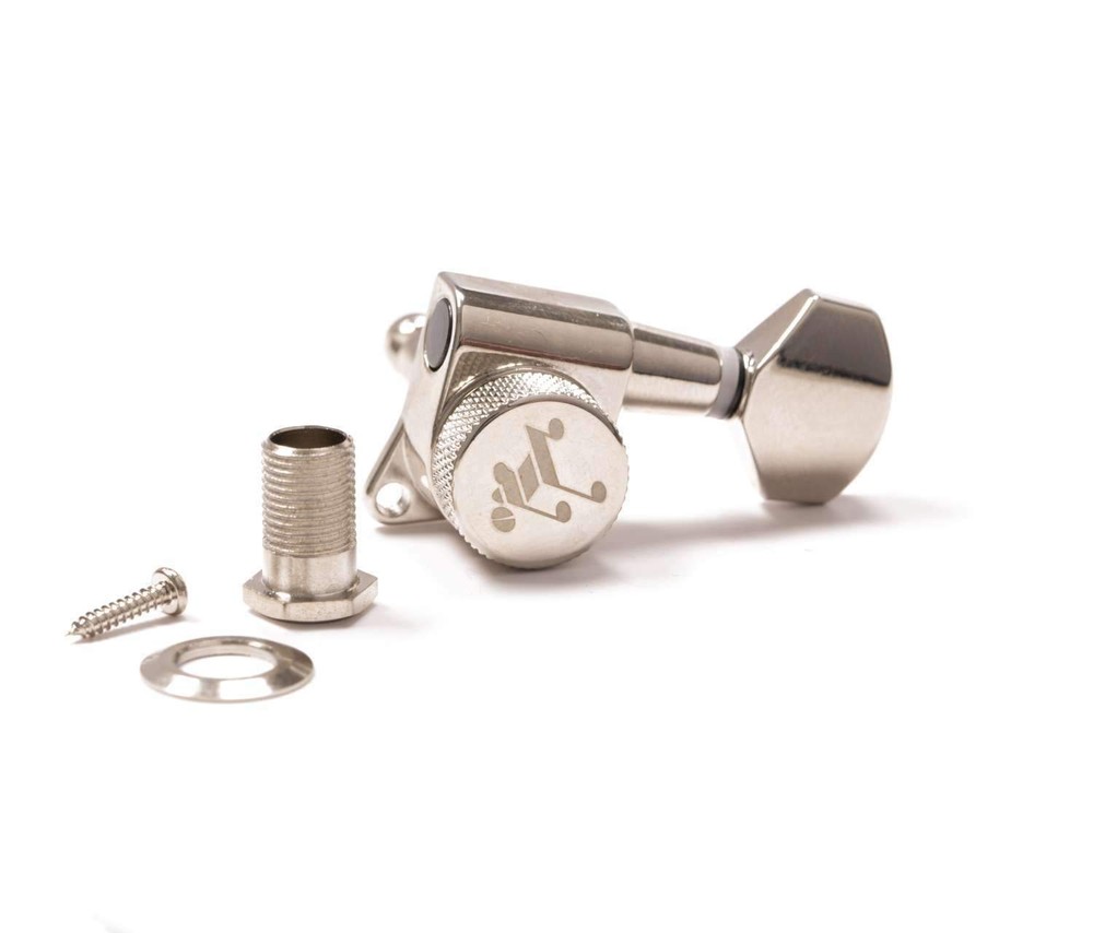 Genuine Tone Ninja 19:1 Locking Tuners, 8 String 4x4 set, Nickel