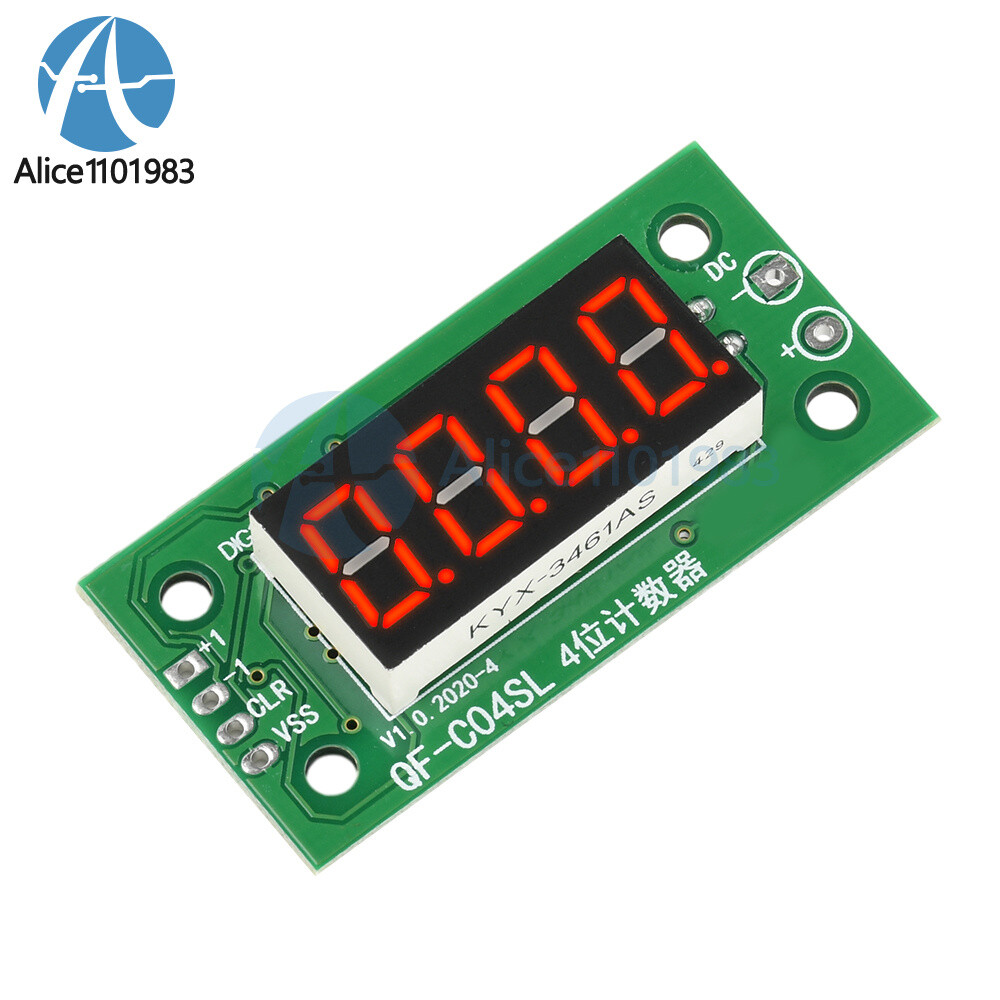 DC4-40V 0-9999 Electronic Digital Counter Module With Power Cut Memory Function