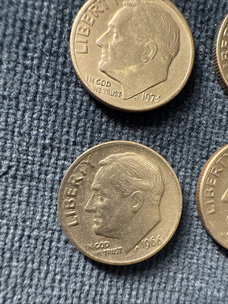 10 USA Silver Coins bundle 1966 - 1977