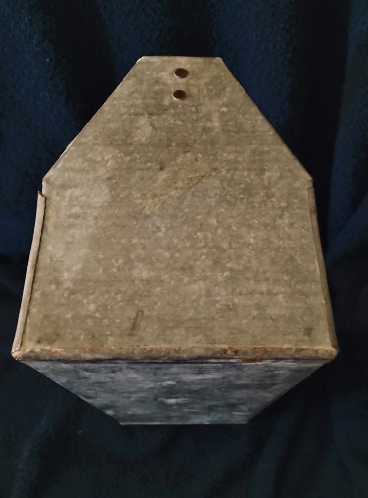 Vintage 1950’s Galvanized Metal Tool Box Insert Tote