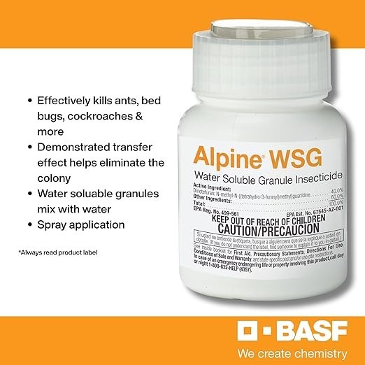Alpine WSG Water Soluble Granule Insecticide by BASF – 200 Grams