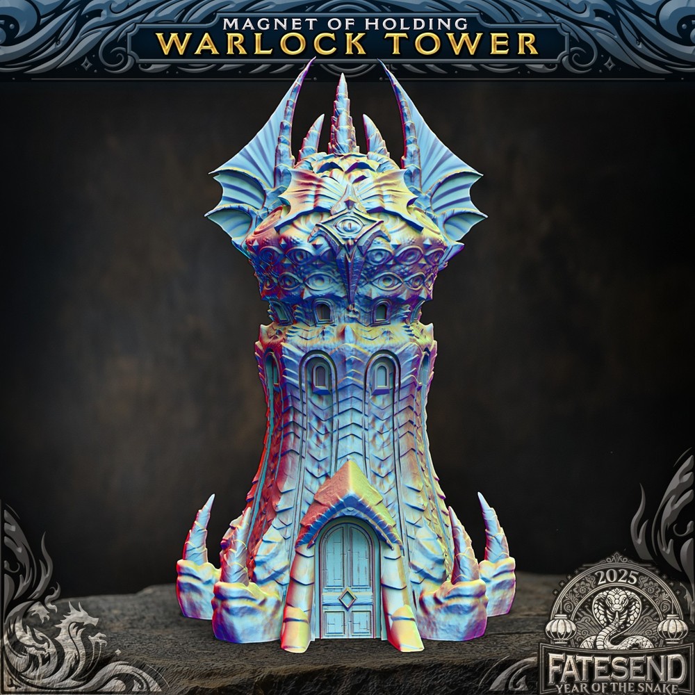 Magnet Warlock Tower -DnD Legion Terrain Scenery Tabletop