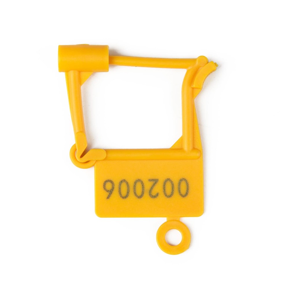 Plastic Padlock Seals Tags Disposable Self-Locking Numbered Tag Tamper Proof ...