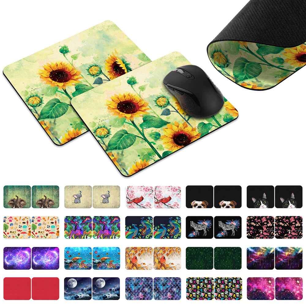 2pcs Gaming Mouse Mat Pad Non-Slip Rectangle Mousepad For Computer PC Desk