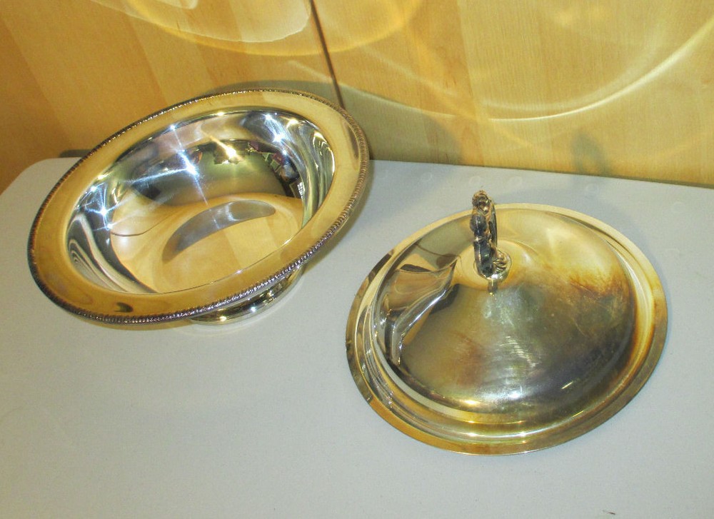 Vintage Regal Quality Silver Serving Dish with Lid