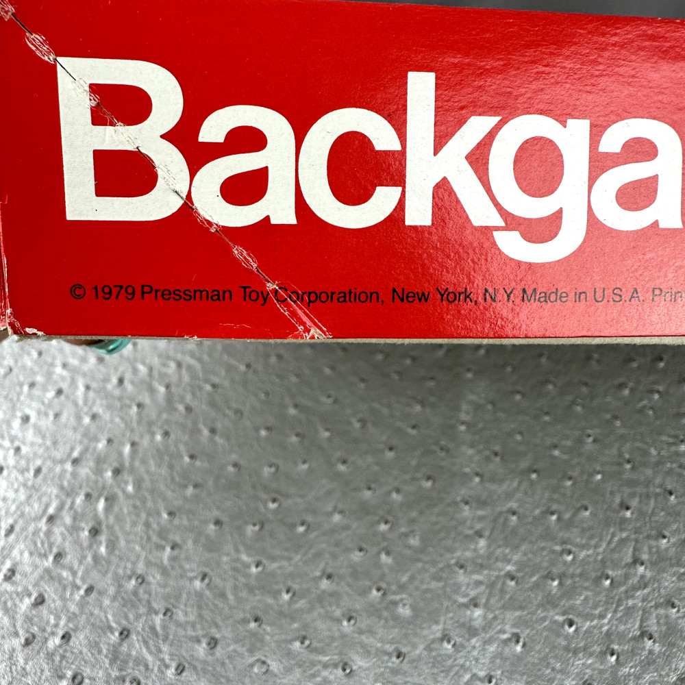 Vintage 1979 Backgammon Board Game by Pressman No 2014