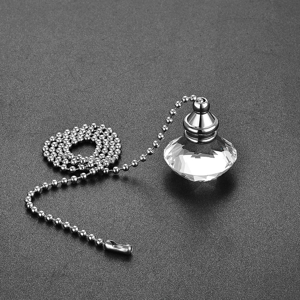 20 Inch Ceiling Fan Pull Chain, Decorative Crystal Fan Pull Chain Ornament Exten
