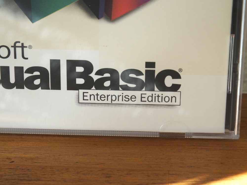 Microsoft Visual Basic 5.0 Enterprise Edition Software w Product Key Windows 95