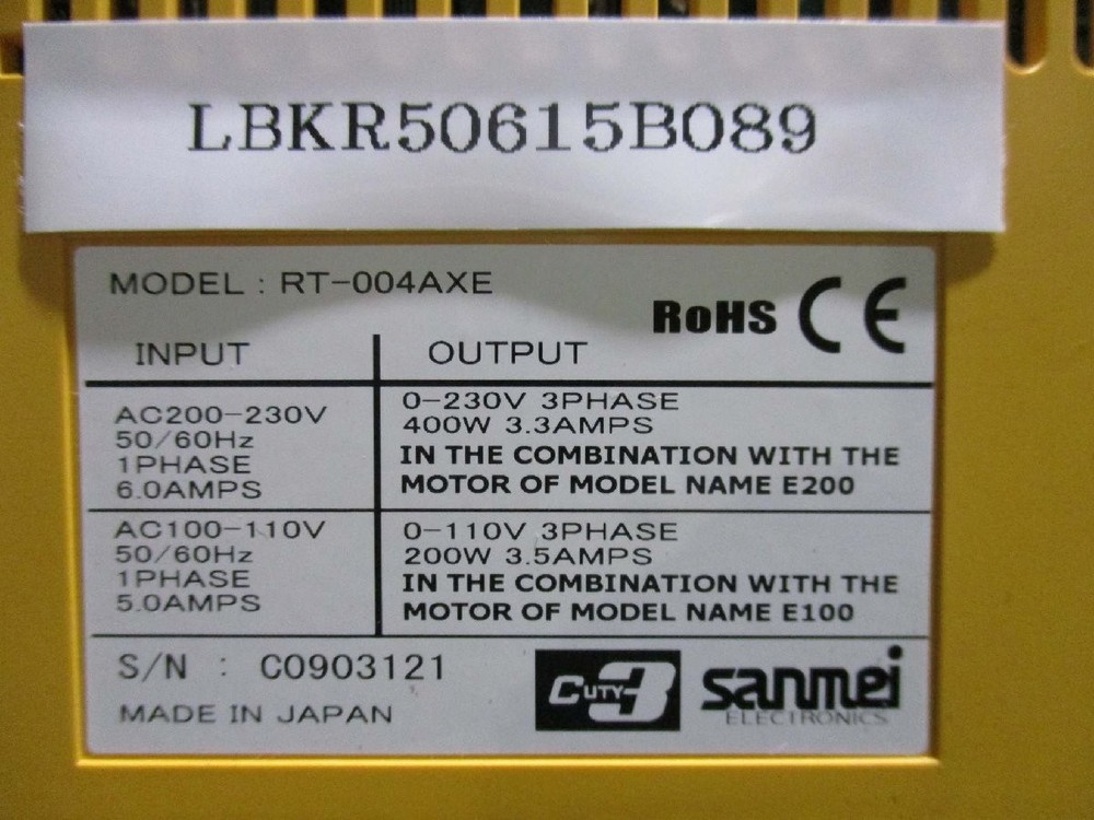 SANMEI RT-004AXE Rotary Table Precision Indexing Device