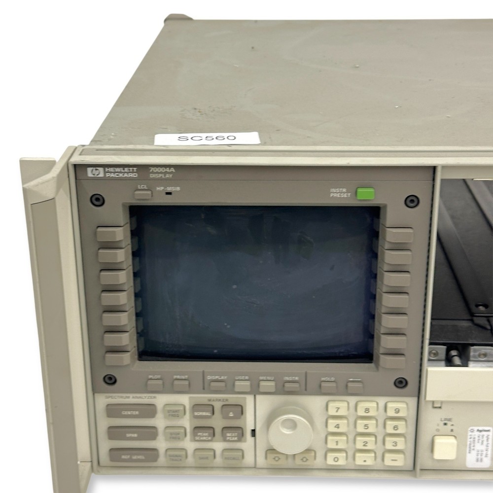 Hewlett Packard HP 70004A Color Display - Spectrum Analyzer Mainframe, Tested